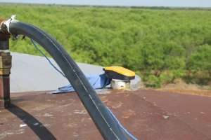 Ultrasonic Sensor Mounted on a Tank
