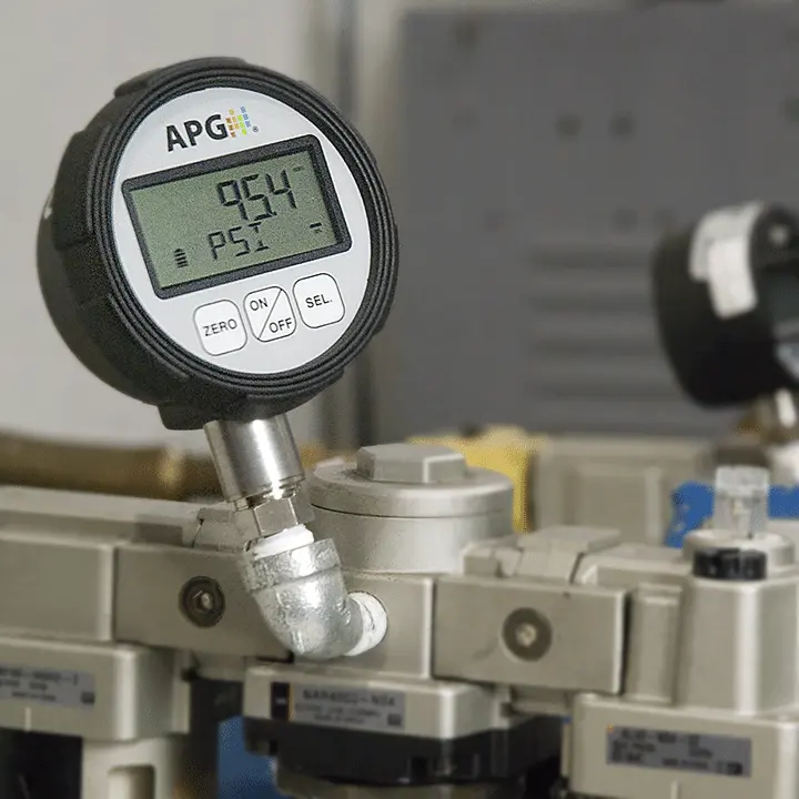 PG7 Digital Pressure Gauge Illustrated