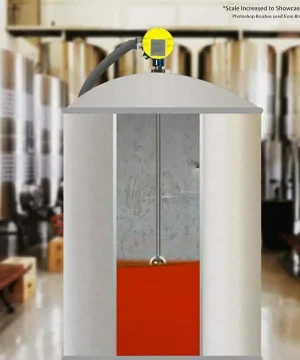 RP Probe installed in a tank Illustration