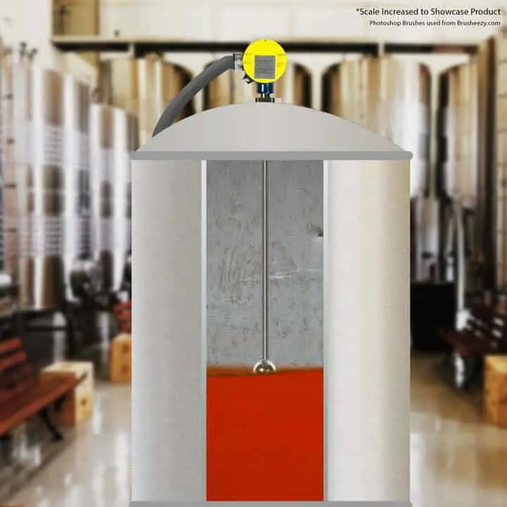 RP Probe installed in a tank Illustration