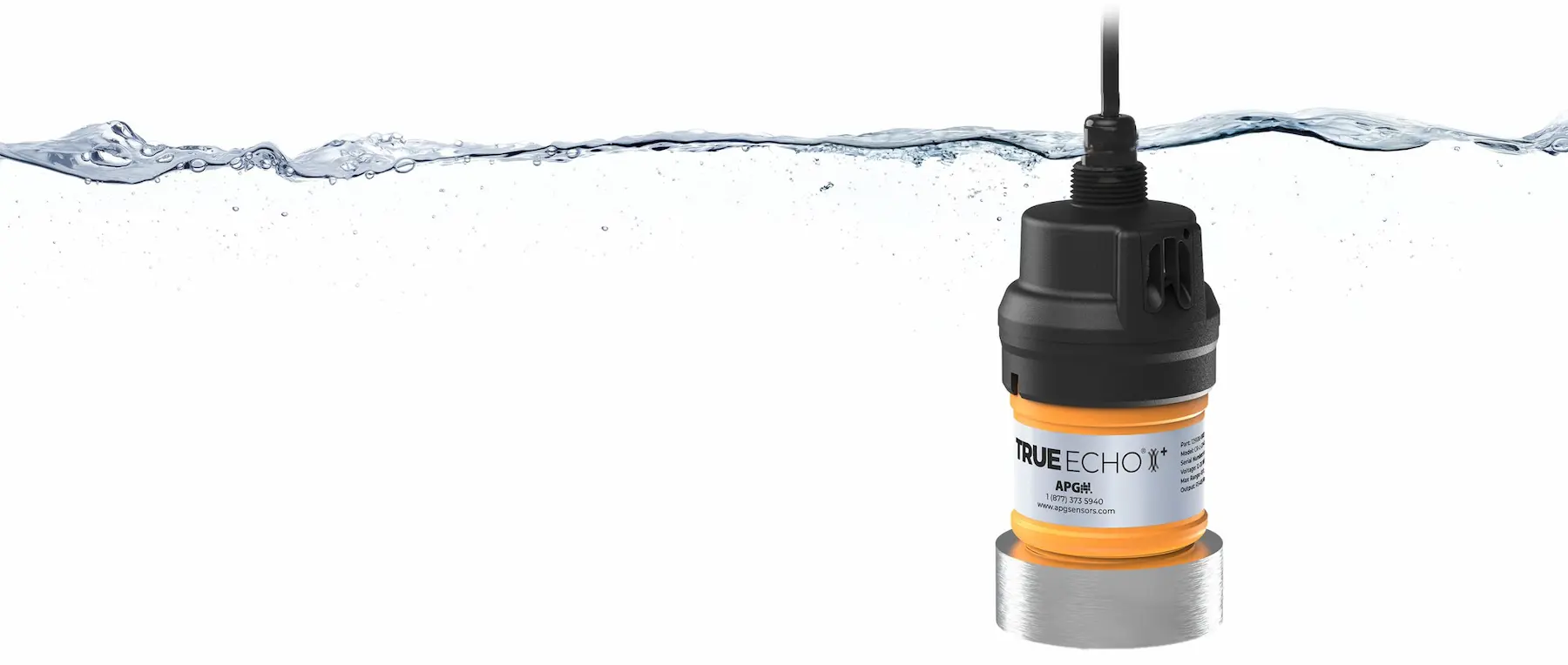 TRUE Echo Plus Dual Sensor Radar Submerged