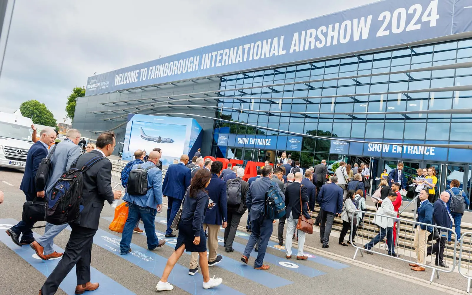Entrance of the Farnborough Aircraft Show